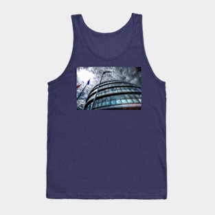 The Greater London Mayoral Building With Foreboding Clouds Tank Top